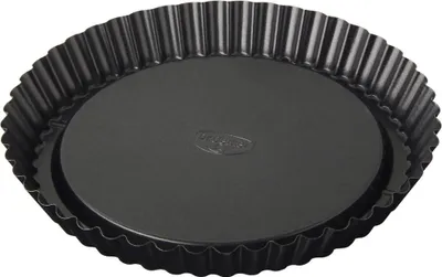 Produktbild von Dr. Oetker Obstkuchenform Ø 22 cm, klassische Backform für köstlichen Tortenboden, Quicheform aus Stahl mit Antihaftbeschichtung