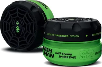 Obrázok produktu pre Nishman | Vosk na vlasy Aqua Spider S2 - 150 ml - vysoký lesk - silná fixácia - pružný styling