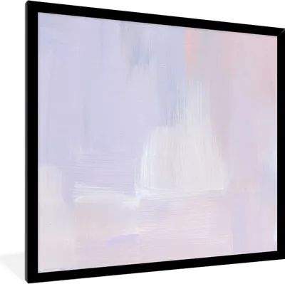 Produktbild von MuchoWow® Gerahmtes Poster Pastell - Farbe - Gestaltung 40x40 cm - Poster mit Schwarzem Bilderrahmen Wandposter Rahmen Foto Bilder - Mit Rahmen - Wanddekoration Schlafzimmer