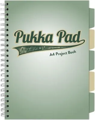 Zdjęcie produktu dla Kołozeszyt Pukka Pad A4 Project Book Sage zielony - Pukka Pads