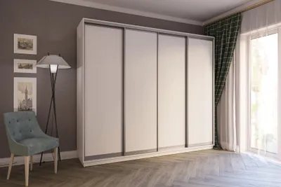 Obrázek produktu pro SIGAMI š280/v240 čtyřdveřová šatní skříň, bílá