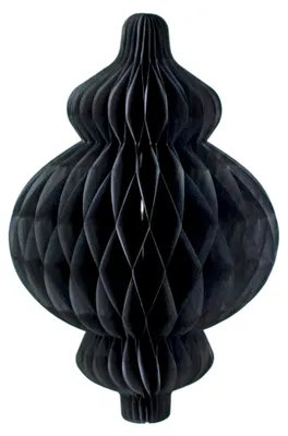 Produktbild von Wabenball Figur Laterne 25 cm (schwarz)