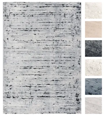 Produktbild von Kurzflor Teppich Wohnzimmer Dunkelgrau 120 X 170 cm , Moderner Super Soft Kurzflor Teppich