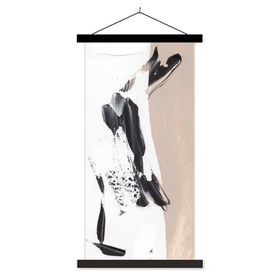 Produktbild von MuchoWow® Textilposter Farbe - Design - Abstrakt 90x180 cm mit schwarzem Rahmen - Dekoration Wohnzimmer