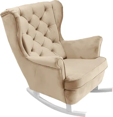 Produktbild von DomoHome Relaxsessel Armlehnensessel Armlehnen Fernsehsessel Loungesessel Polstersessel Couchsessel Armsessel Chair Wohnzimmersessel Ohrensessel | 102x81x95cm | Beige_29801