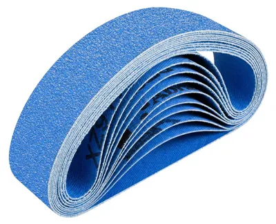 Image de Lot de 10 bandes abrasives de 40 x 303 mm, pour diverses applications de ponçage