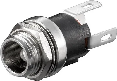 Produktbild von Wentronic DC-Einbaubuchse - Stift 2,5 mm, geschlossene Bauart mit Lötanschluss