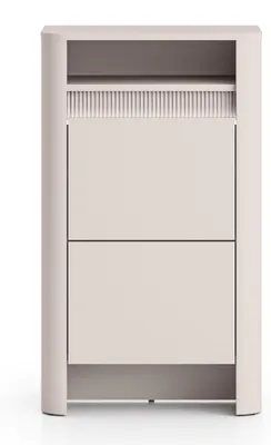 Image de Homebook Crupet - Armoire à chaussures 2 portes, couleur taupe, 54 cm