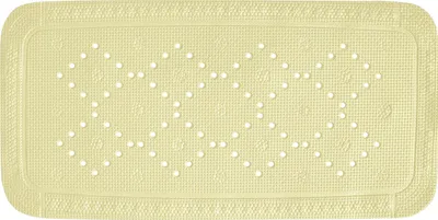 Obrázok produktu pre Sprchová rohož Spirella Kúpeľová rohož Kúpeľová rohož protišmyková s prísavkami - Aljaška svetložltá - cca 36 x 91 cm