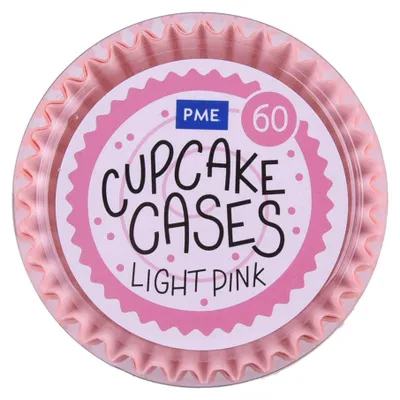 Zdjęcie produktu dla PME Cake - Papilotki do babeczek jasnoróżowe 60 sztuk