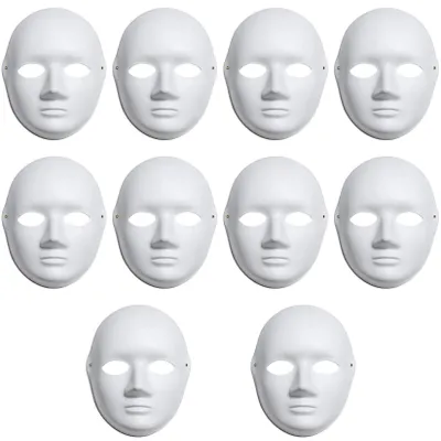 Image de 8 masques faciaux personnalisés pour le carnaval et Halloween