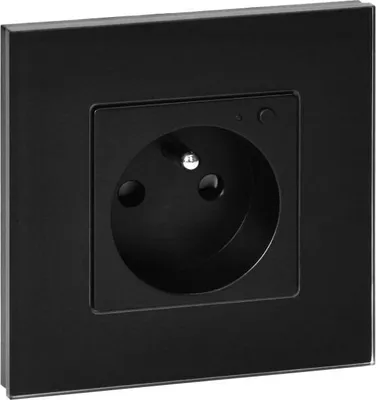 Produktbild von Tuya Smart Wi-Fi Einzel-Unterputzsteckdose, schwarz OR-SH-17205/B