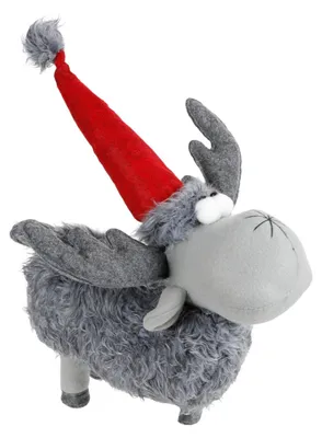 Produktbild von Deko-Rentier mit Mütze Weihnachtsfigur Weihnachtsdeko Winterdeko Dekofigur