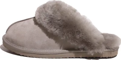 Produktbild von Lammfell Pantoffel NADINE mit Fellkranz platin grau 38