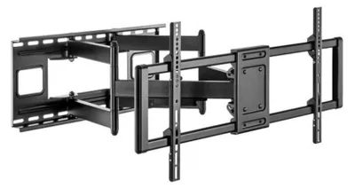 Imagen del producto de Soporte de pared para TV, modelo SBOX PLB-7486, para televisores de 43 a 100 pulgadas, con capacidad de carga de hasta 120 kg, color negro