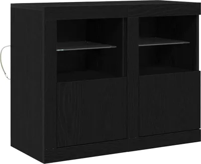 Produktbild von vidaXL LED-Sideboard 2 stk. 41 x 37 x 67 cm Holzwerkstoff