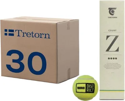 Produktbild von Tretorn Tennisbälle Z Court Drucklos Box 30x4 Bälle Mit Logo Tennisdistrict