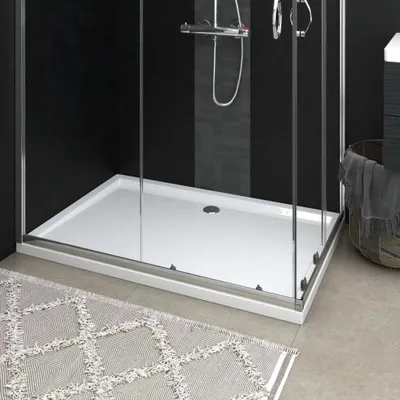 Immagine prodotto di vidaXL Piatto doccia ABS rettangolare bianco 80x120 cm