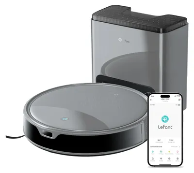 Obrázek produktu pro Robotický vysavač s funkcí vytírání - M350 Max - Vysavač s dokovací stanicí s objemem >2 litrů - Sací výkon 10000 Pa - Možnost nastavení zákazových zón - HEPA filtr - Vhodný pro zvířecí chlupy a tvrdé podlahy - Šedá barva