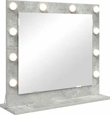 Obrázok produktu pre vidaXL Umyvadlové zrkadlo obdĺžnikové betónové sivé 60 x 55 x 18 cm