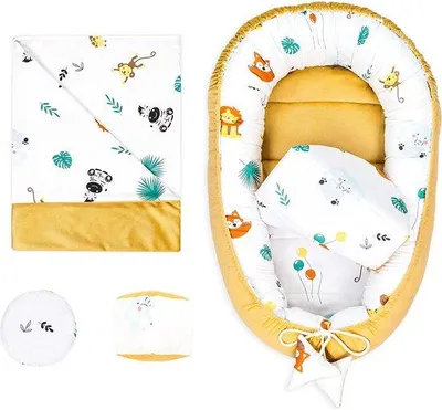 Produktbild von Multifunktionales Babybett mit Bumper, Neugeborenennest, weich