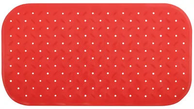 Produktbild von MSV Dusch-/Badeschutzmatte Bad - Gummi - rot - 36 x 76 cm