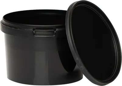 Produktbild von BenBow Eimer mit Deckel mit Griff 0,5L Anzahl: 1 Stk., Schwarz BSR-, Luftdicht, Lebensmittelecht, BRC-, auslaufsicher