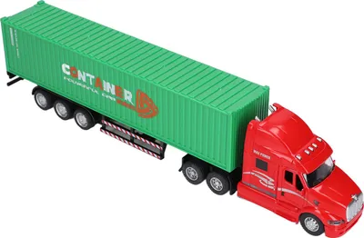 Zdjęcie produktu dla Model ciężarówki kontenerowej 1:48, żywa, wykwintna, piękna, dekoracyjna zabawka ozdobna dla dzieci powyżej 3 lat, zielona
