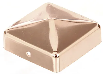 Image de Alberts 860059 Capuchon pour poteau en bois, forme plate, zaponé, 70 x 70 mm, set de 10 pièces