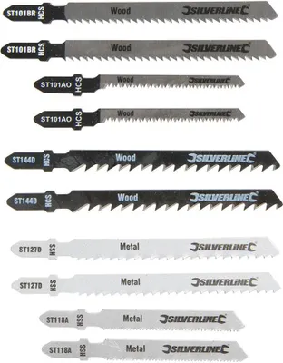 Produktbild von Silverline - Stichsägeblätter, 10-tlg. Satz