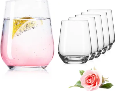 Produktbild von IMPERIAL Trinkgläser aus Glas 330ml (max. 450ml) Set 6-Teilig Getränkeglas Wassergläser Saftgläser Whiskeygläser