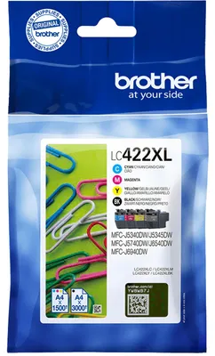 Image de Brother Cartouche d'encre LC422XLVAL