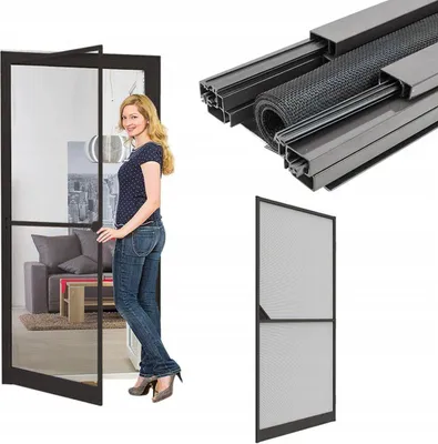 Zdjęcie produktu dla IS-A drzwi aluminiowe 100 x 215 cm szary antracyt PLUS 2.1