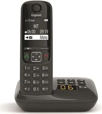Produktbild von Schwarzes dect schnurloses telefon mit anrufbeantworter Gigaset AS690ANOIR