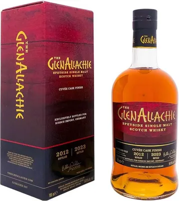 Produktbild von GlenAllachie 2012/2023 PX, Moscatel & Ruby Port Cuvee Cask Finish + Box 700ml 54,9% Vol.