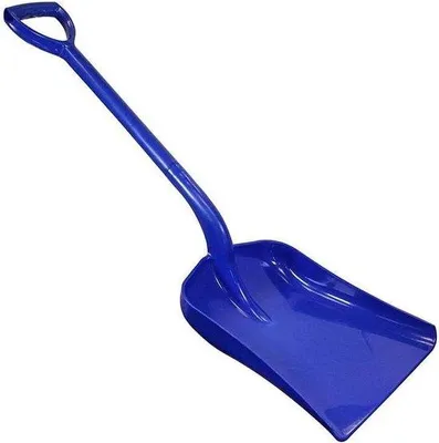 Immagine prodotto di Pala in plastica blu con manico in tubolare d'acciaio