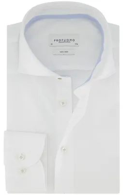 Produktbild von Profuomo Hemd weiß bügelfrei weiter Kragen 100% Baumwolle