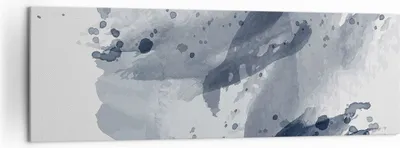 Produktbild von Bild auf Leinwand - Leinwandbild - Einteilig - Abstraktion Blau Minimalismus - 160x50cm - Wand Bild - Wanddeko - Wandbilder - Leinwanddruck - Bilder - Wanddekoration - Leinwand bilder - AB160x50-4941