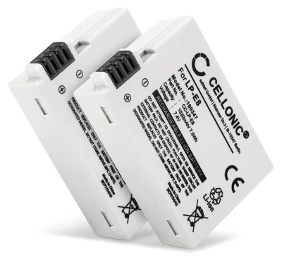 Immagine prodotto di CELLONIC 2x Batteria per Fotocamera Compatibile con Canon EOS 600D, EOS 550D, EOS 700D, LP-E8 – (1020mAh, 7.4V)