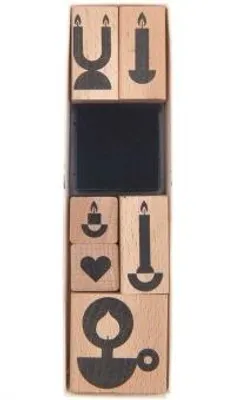 Produktbild von Stempelset Merry Christmas, Kerzen100%