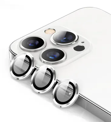 Immagine prodotto di Per Apple iPhone 15 Pro / Pro Max vetro protettivo lente della fotocamera vetro duro H9 argento