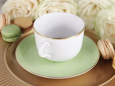 Produktbild von Porcello Matcha Tasse mit Untertasse 280 ml Porzellan
