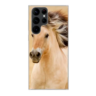 Produktbild von MuchoWow® Handyhülle Schutzhülle Hülle für Samsung Galaxy S22 Ultra Pferde - Tiere - Mähne - Porträt Silikon Softcase Handy Hülle - Abbildung