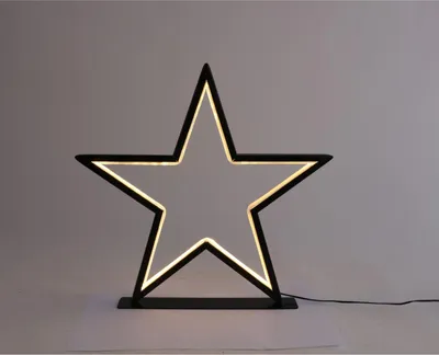 Produktbild von LED Stern mit Ständer 100 LED warmweiß B 44,7 x H 43 cm IP44 Outdoor | Weihnachtsdeko für Garten, Terrasse & Balkon | 8 Stück