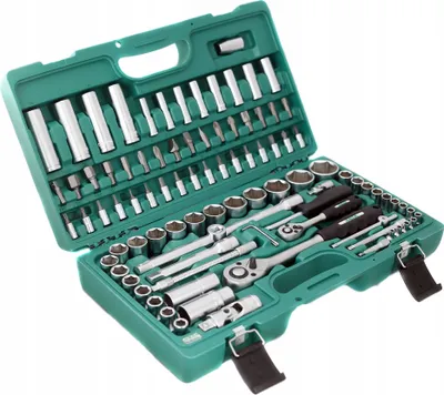 Produktbild von Honiton Steckschlüsselsatz H4056 94 Teile 1/2 1/4 Crv Koffer