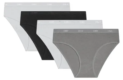 Zdjęcie produktu dla Majtki dziewczęce DIM - model Slip Les Pockets, wykonane z bawełny Ecodim, zestaw 4 sztuk. Bardzo miękkie i elastyczne