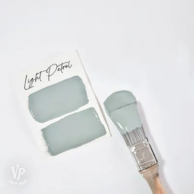 Produktbild von Mat Natural Vintage Paint Kreidefarbe – Möbelfarbe Matt | Wasserbasiert VOC-arm EN 71-3 EU Ecolabel | 65+ Farben | Shabby Chic & Vintage Look - 100 ml - Light Petrol