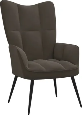 Obrázok produktu pre VidaXL 328074, Zamat, Šedá, Pena, 610 mm, 700 mm, 965 mm