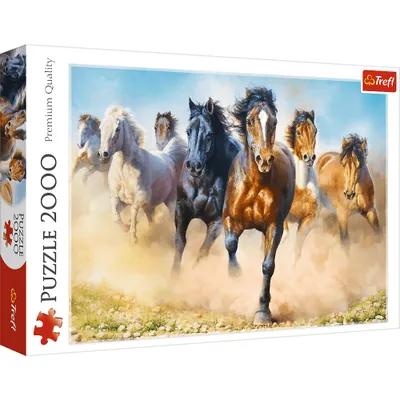 Produktbild von TREFL Puzzle Galoppierende Pferde 2000 Teile