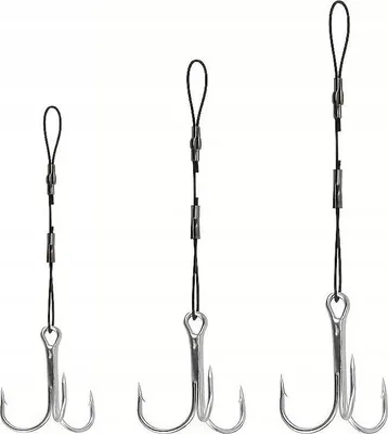 Obrázok produktu pre Oceľové vodítko s kotvou Rybárska súprava Spinning PIKE 100 mm (#2/0)